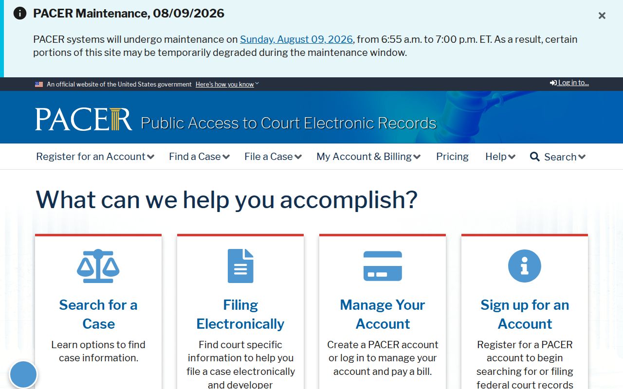 Uvalde County criminal court federal PACER search gateway