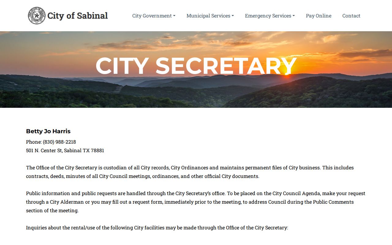 Sabinal public records channel for Uvalde County sex offender information